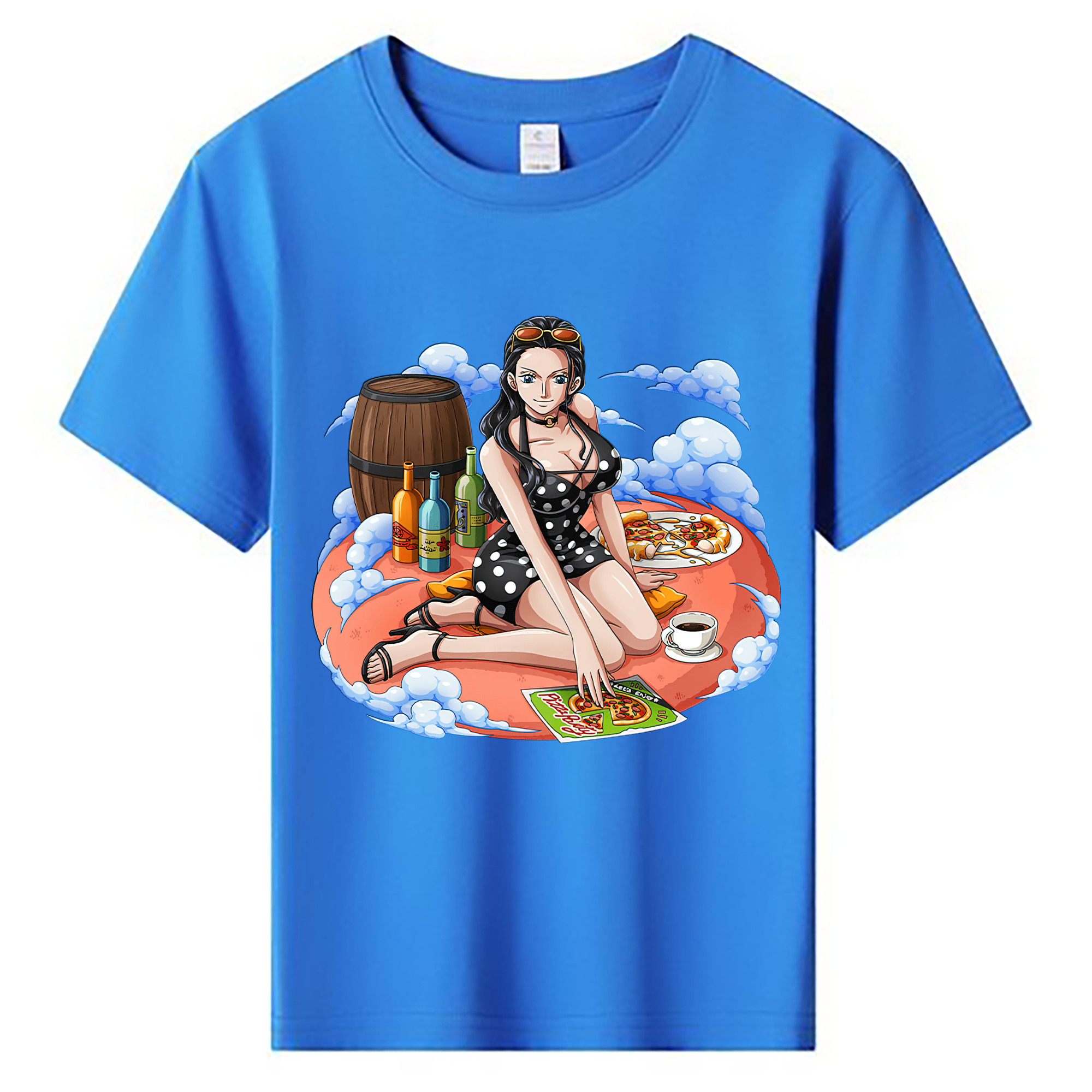ワンピース ニコ・ロビン ONE PIECE Nico Robin 綿100％キッズTシャツ（フロントプリント）